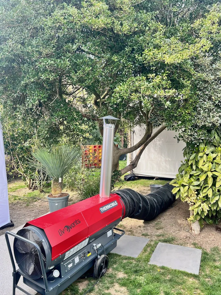 Location canon à air pulsé 45 kW au Havre