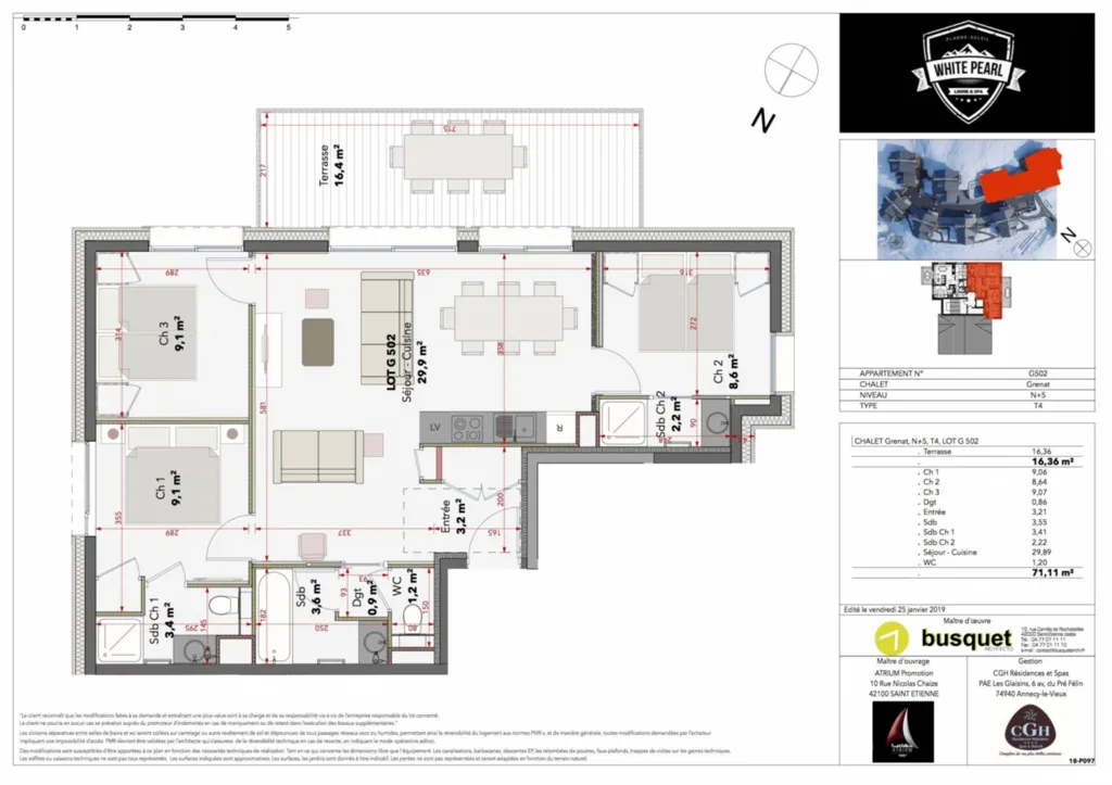 La Plagne appartement T4 neuf dans Résidence 5*