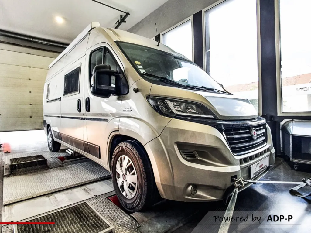 Camping Car FIAT Ducato 2.3 JTDM 120cv Reprogrammation moteur Stage 1  | ADP Performance Salon de Provence