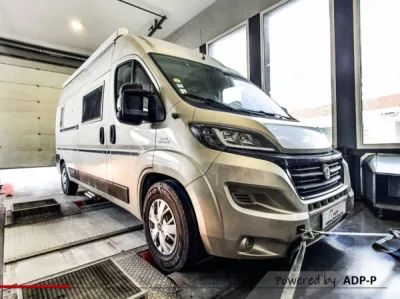Camping Car FIAT Ducato 2.3 JTDM 120cv Reprogrammation moteur Stage 1  | ADP Performance Salon de Provence