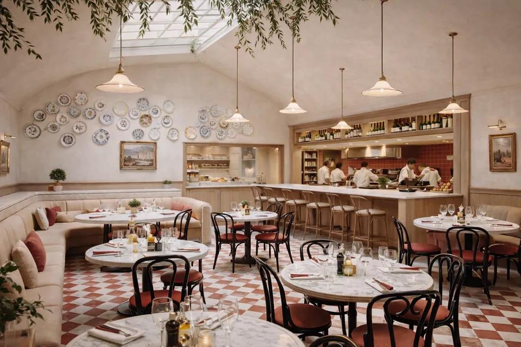 Aménagement de restaurant italien à Bordeaux avec une décoratrice d'intérieur