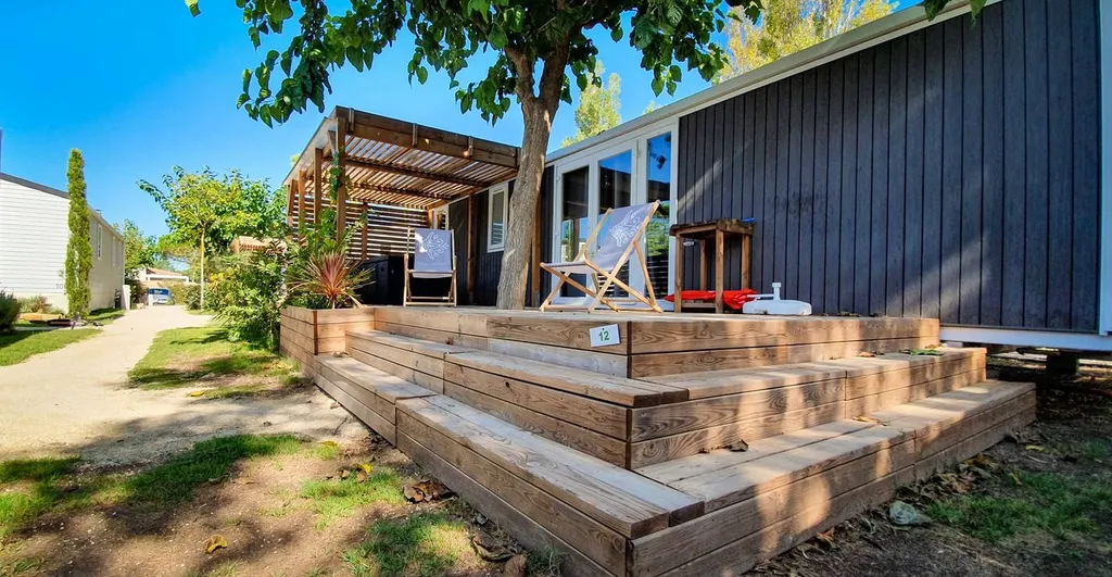 Location en Mobil home Premium pour un week-end en amoureux a Vias plage