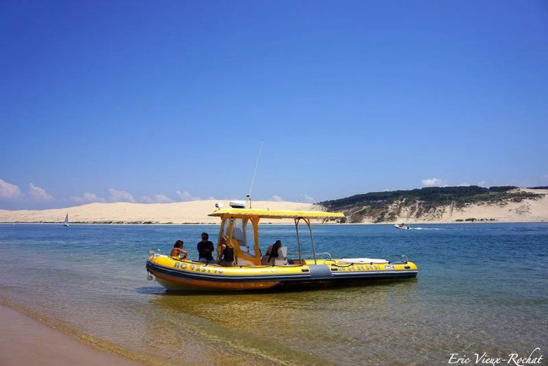 Sortie bateau entre amis vers le banc d'Arguin