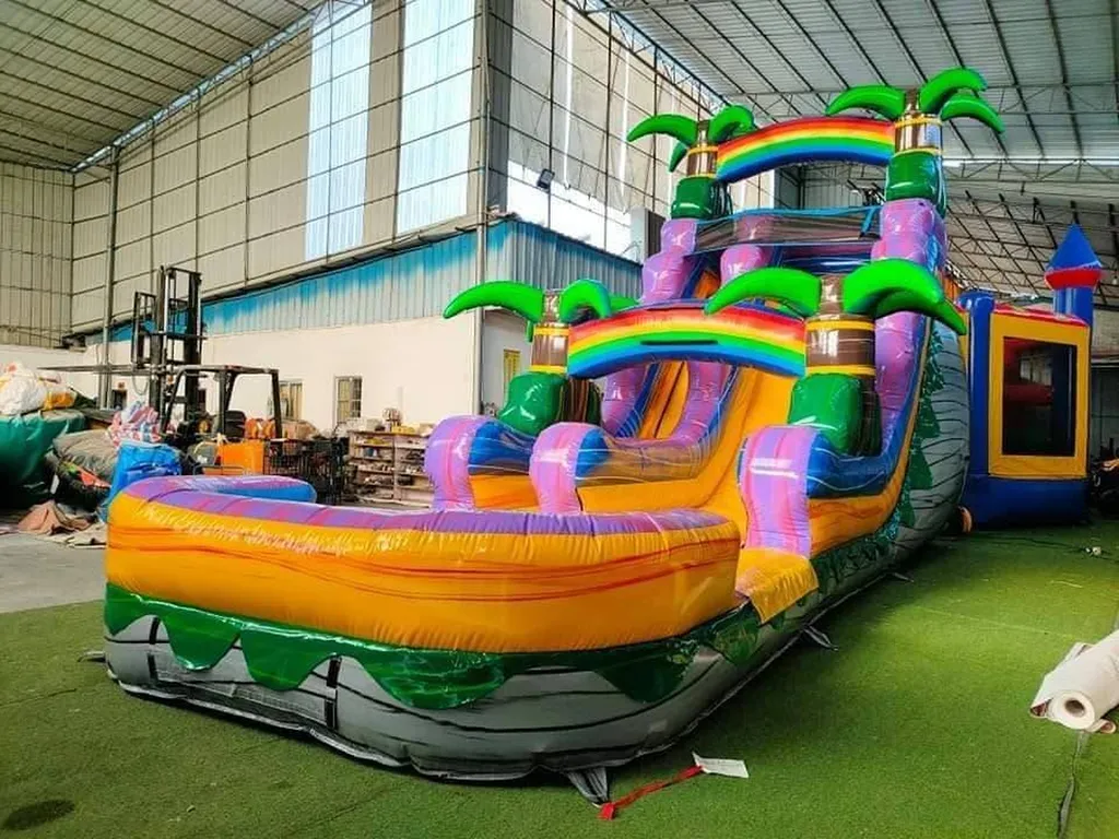acheter un Toboggan aquatique palmiers avec bassin