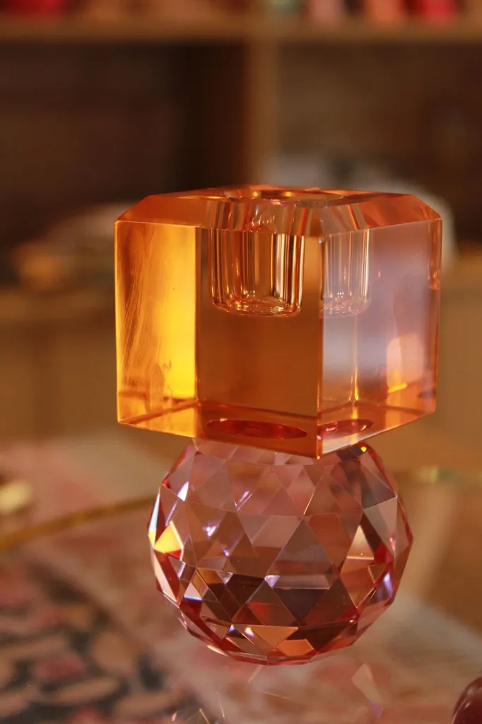 Bougeoir en verre Bazar bizar