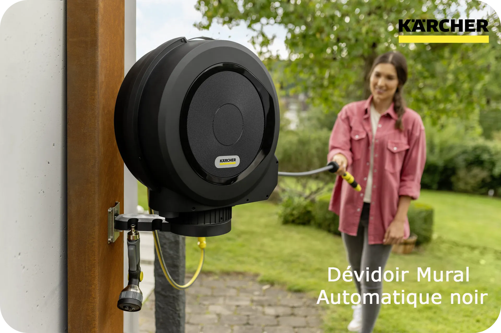 Dévidoir Mural Automatique noir HBX 5,30 - Kärcher