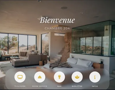 Menu IPTV pour hôtel 5 étoiles sur mesure 