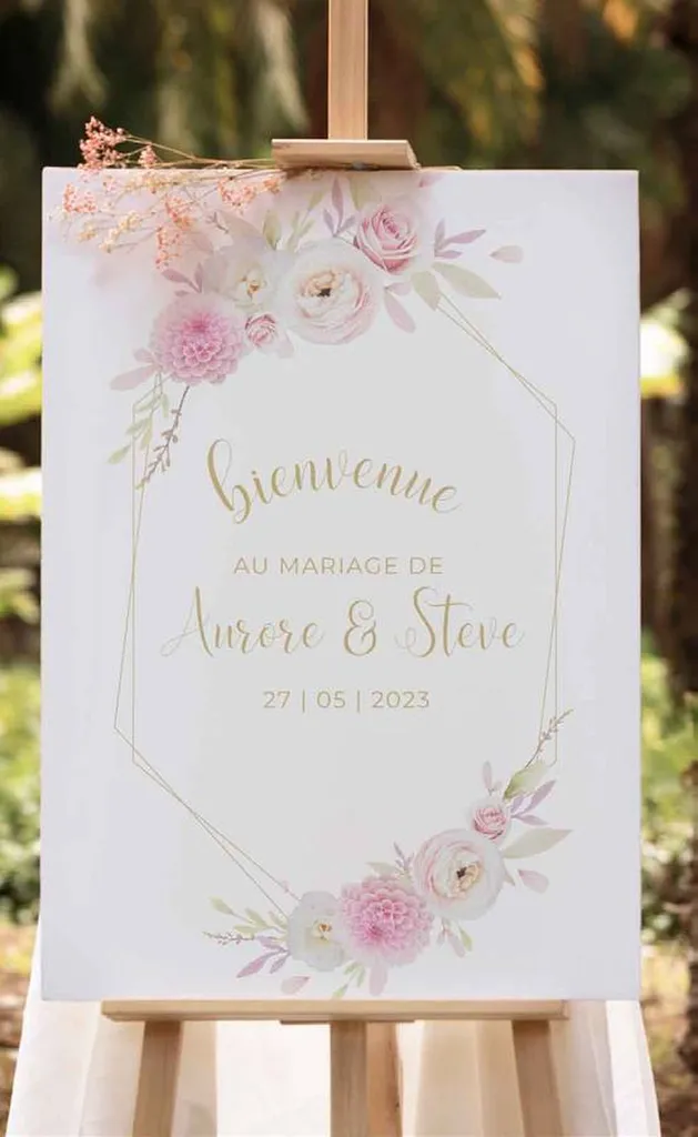 panneau de bienvenue mariage à marseille