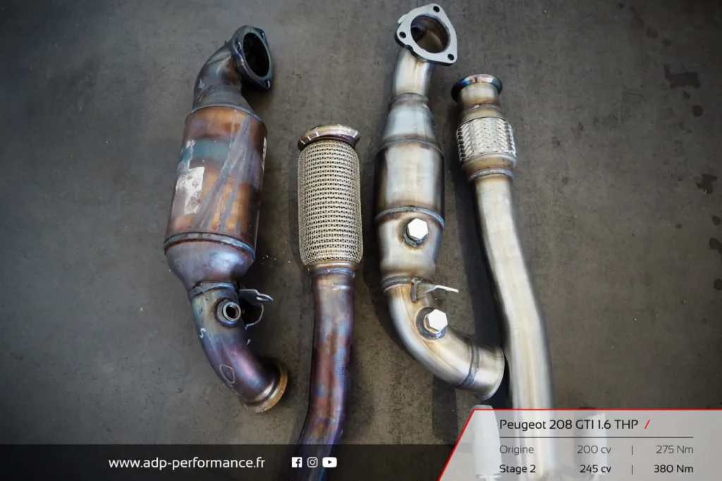 Reprogrammation moteur Stage 2 Orange - Peugeot 208 GTI 1.6 THP 200cv - ADP Performance