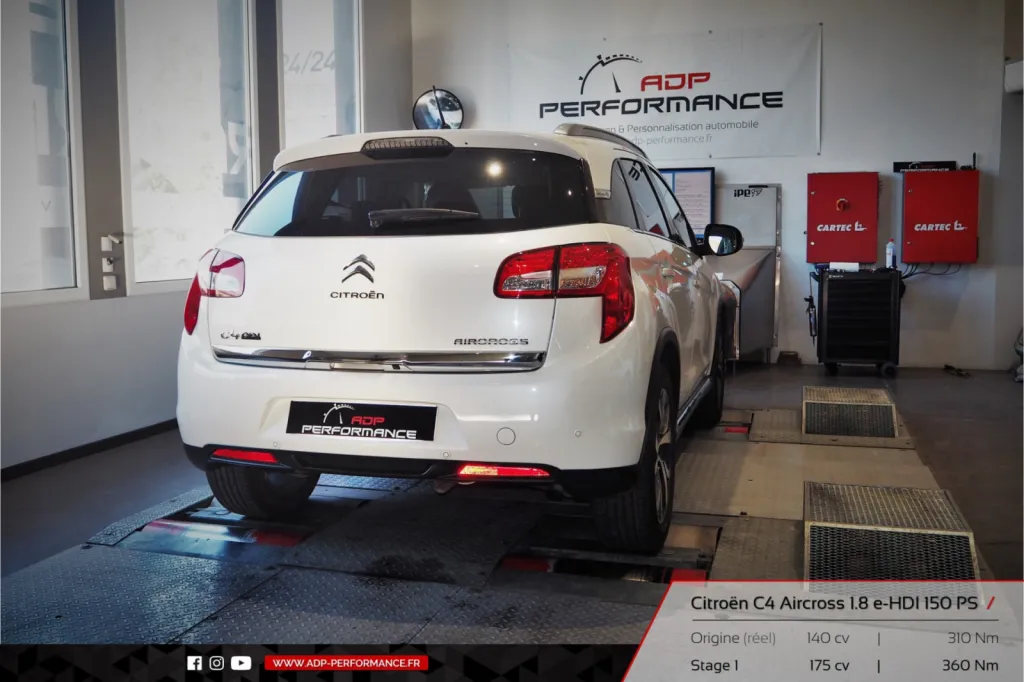Reprogrammation moteur Marseille - Citroen C4 Aircross 1.8 e-HDI 150cv - ADP Performance