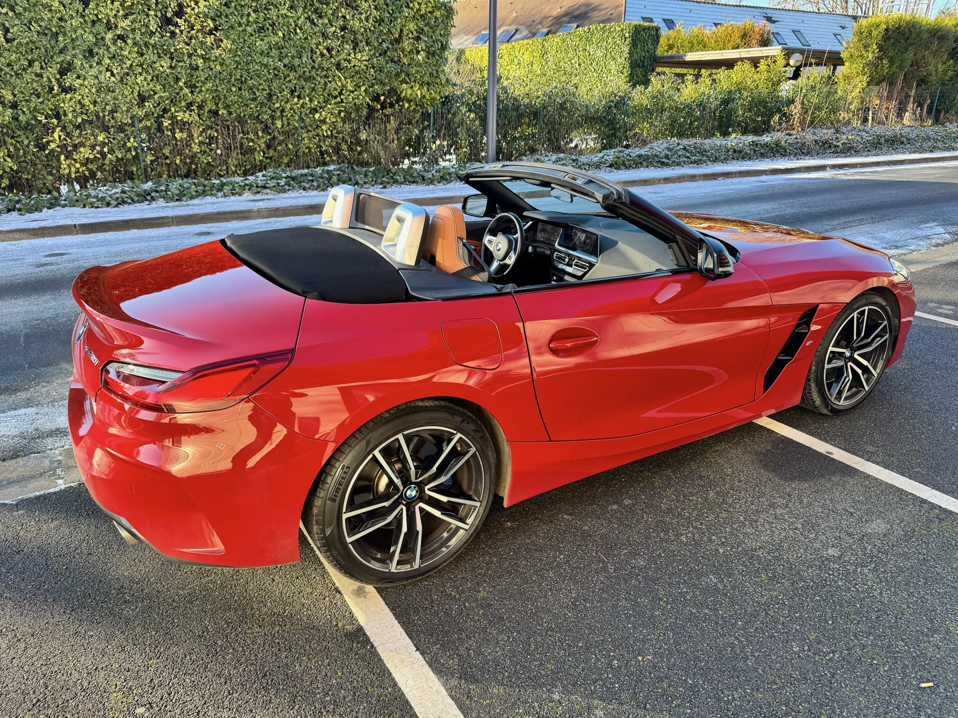 Lustrage complet et protection céramique GTECHNIQ sur cette BMW Z4 qui récupère une belle brillance