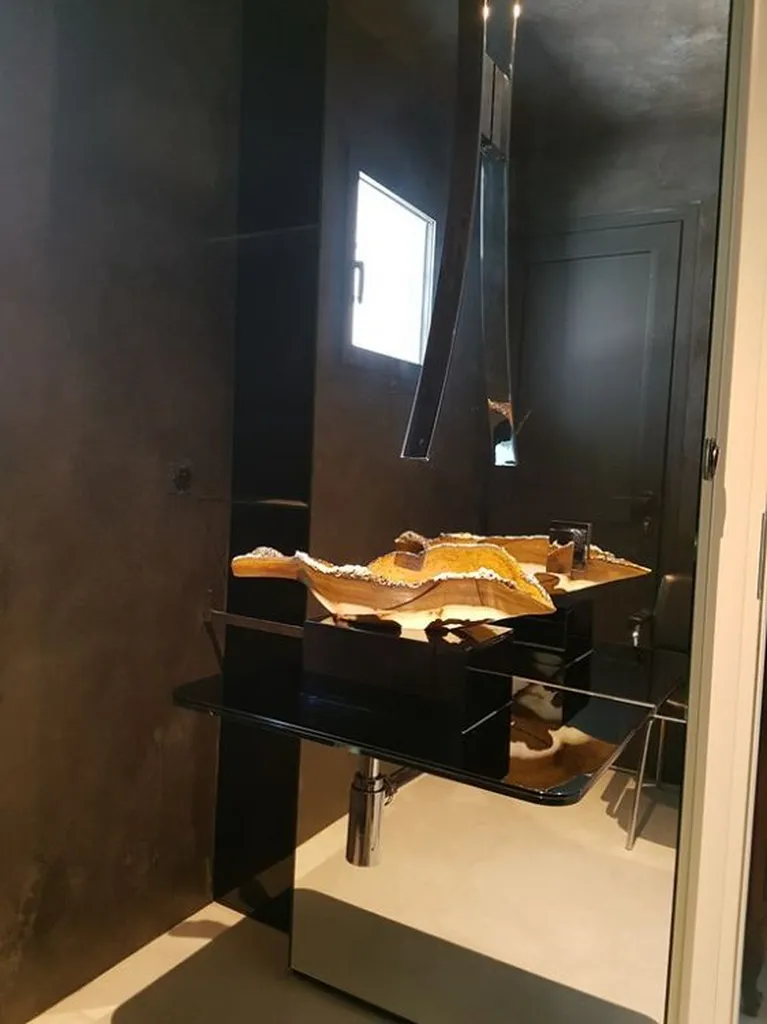 Lave mains en bois précieux