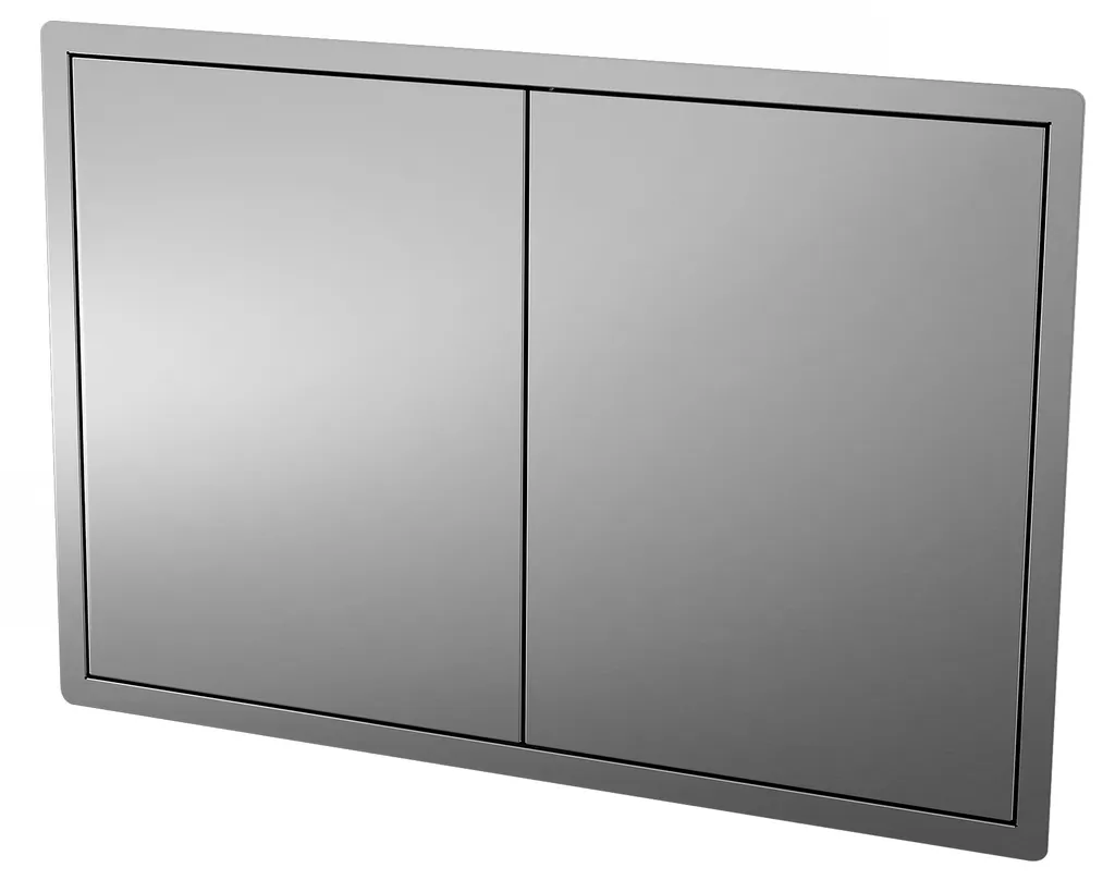 Porte double en acier inoxydable