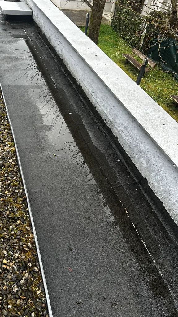 Nettoyage toit terrasse à Balma: démoussage manuel et traitement vapeur basse pression de l'étanchéité bitumeuse