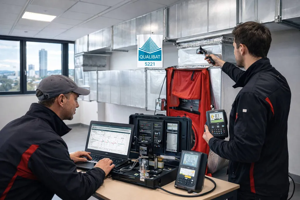 Contrôle d’Étanchéité à l’air des réseaux de ventilation d'une entreprise à Lyon