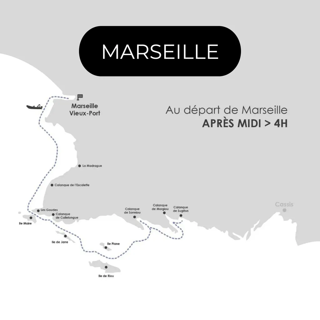 Balade en Bateau départ Marseille après-midi