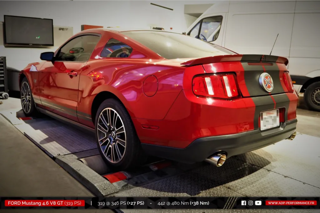 Reprogrammation moteur Marseille - Ford Mustang GT 4.6 V8 319cv - ADP Performance