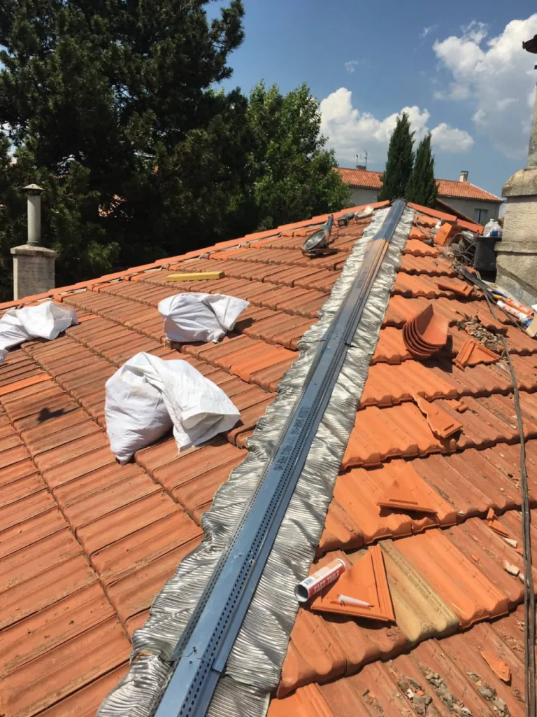 pose closoir zinc plomb sur marignane