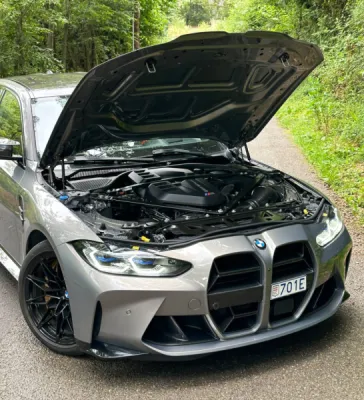 Installation Calandre CT Carbon, Admission Eventuri, Échappement Akrapovic, Stage 2 BMW M3 G80 - ADP-Performance Nice