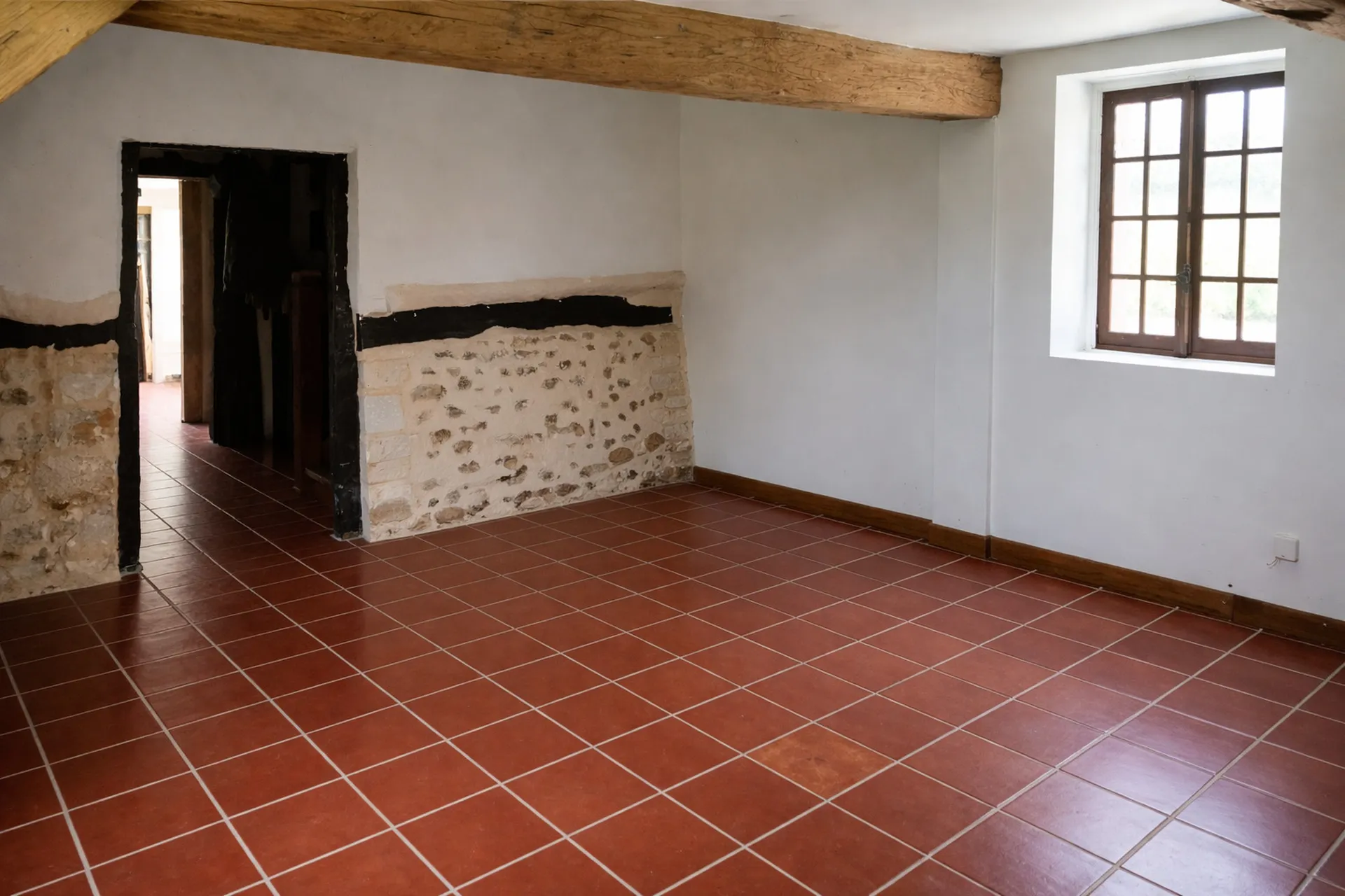 À vendre, longère de 170 m² édifiée sur 6000 m² de terrain sur la commune de NEUVILLE SUR AUTHOU 27800