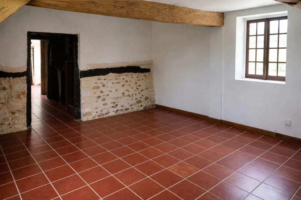 À vendre, longère de 170 m² édifiée sur 6000 m² de terrain sur la commune de NEUVILLE SUR AUTHOU 27800