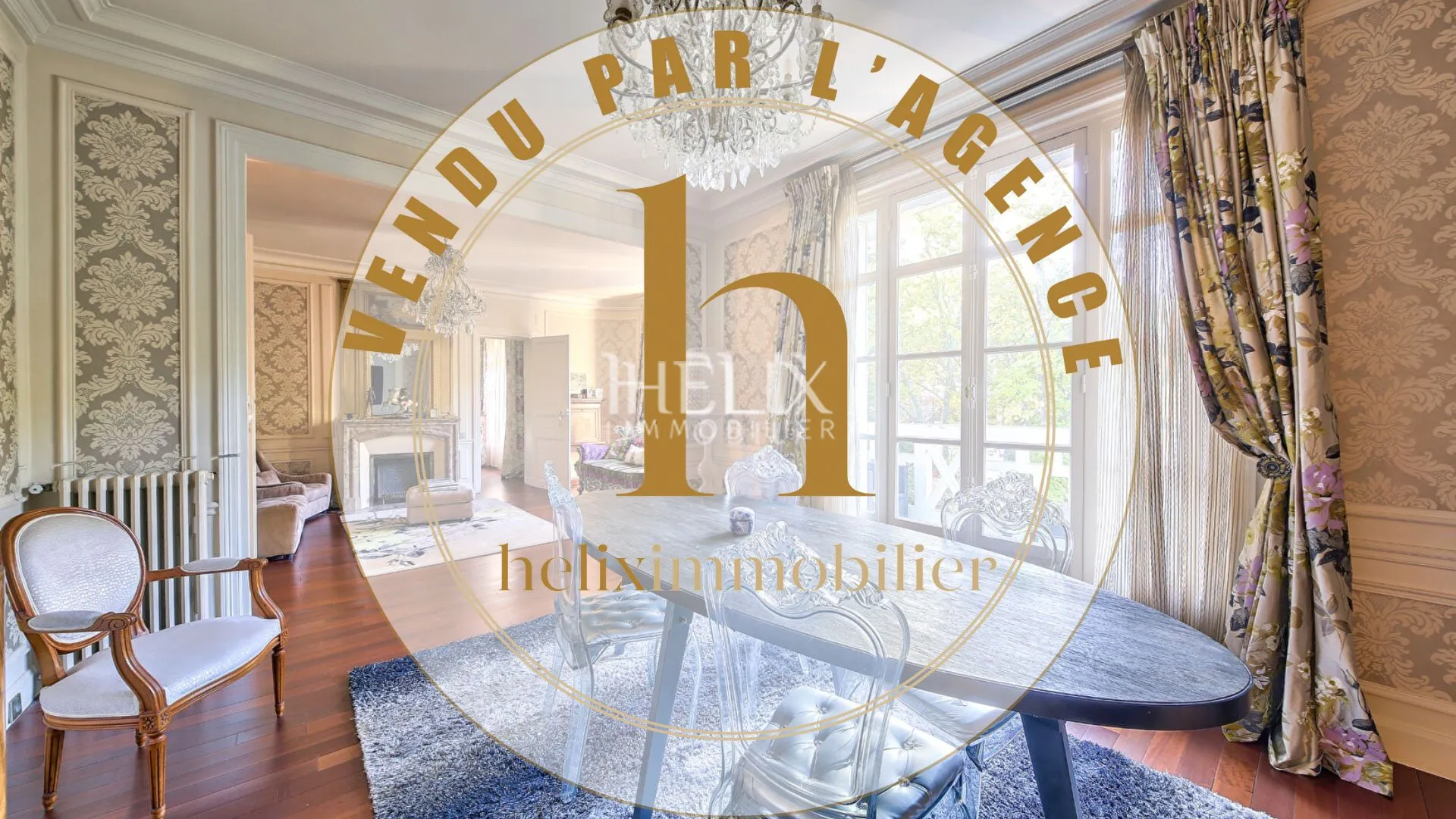 Dans un immeuble de standing au  Vésinet très bel appartement traversant