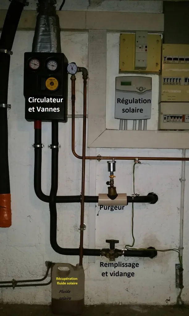 Régulation et Divicon solaire (circulateur et vannes) Notre-Dame-de-Gravenchon 76