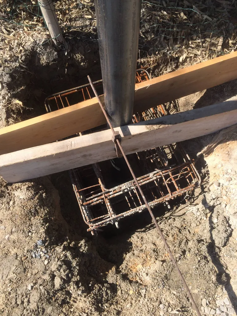 Massif Beton mat de voile d'ombrage a Aix en provence 