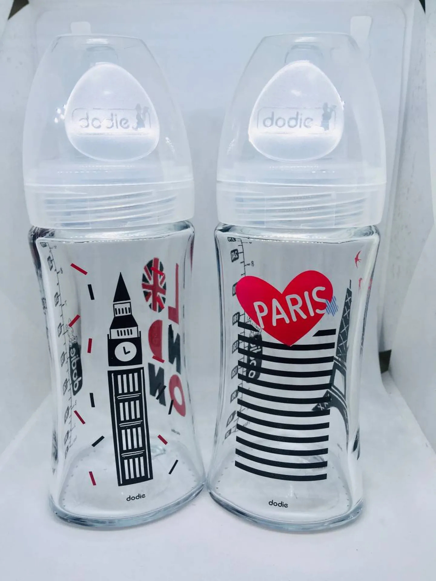 biberons en verre en pharmacie chic