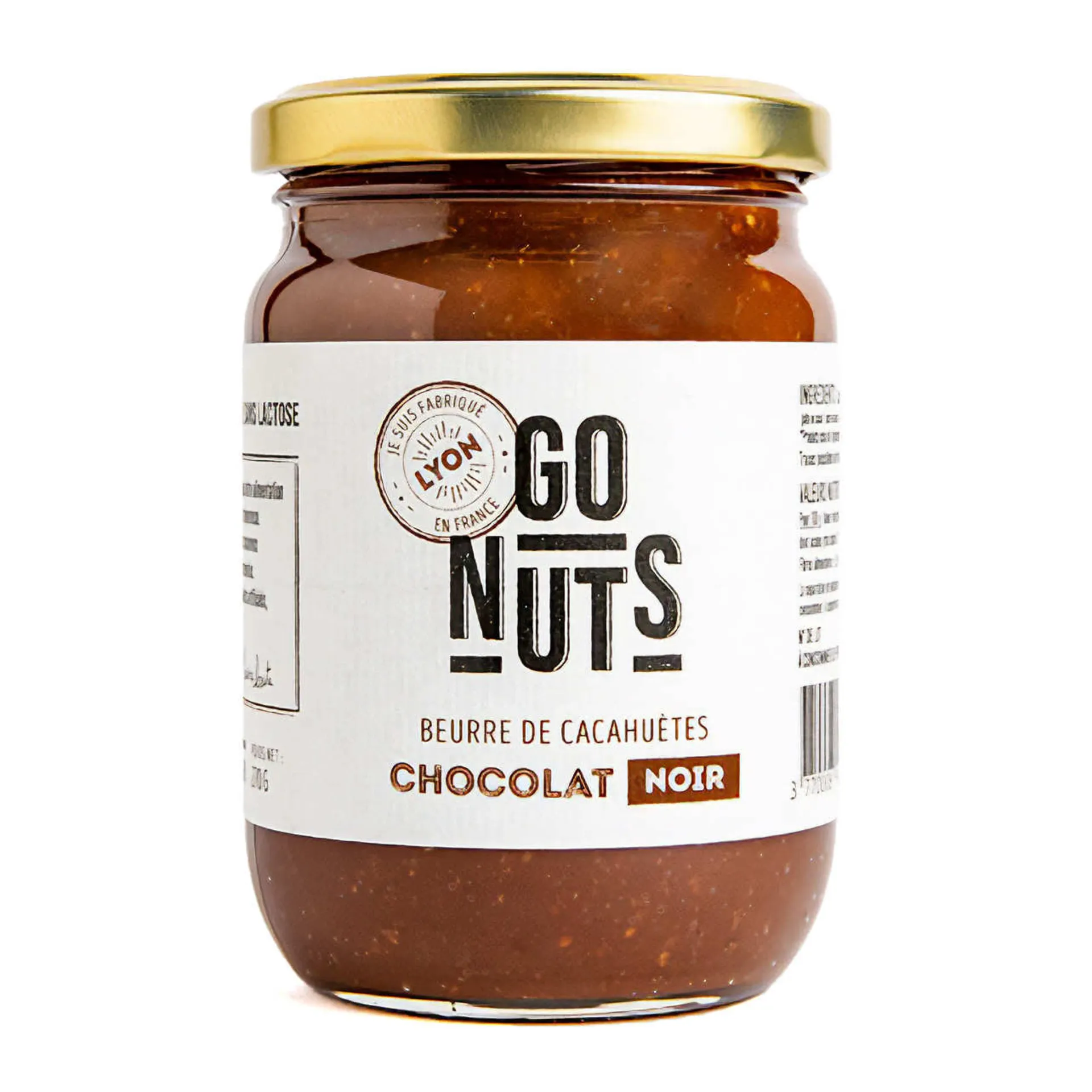 Beurre de cacahuètes chocolat noir bio Go nuts