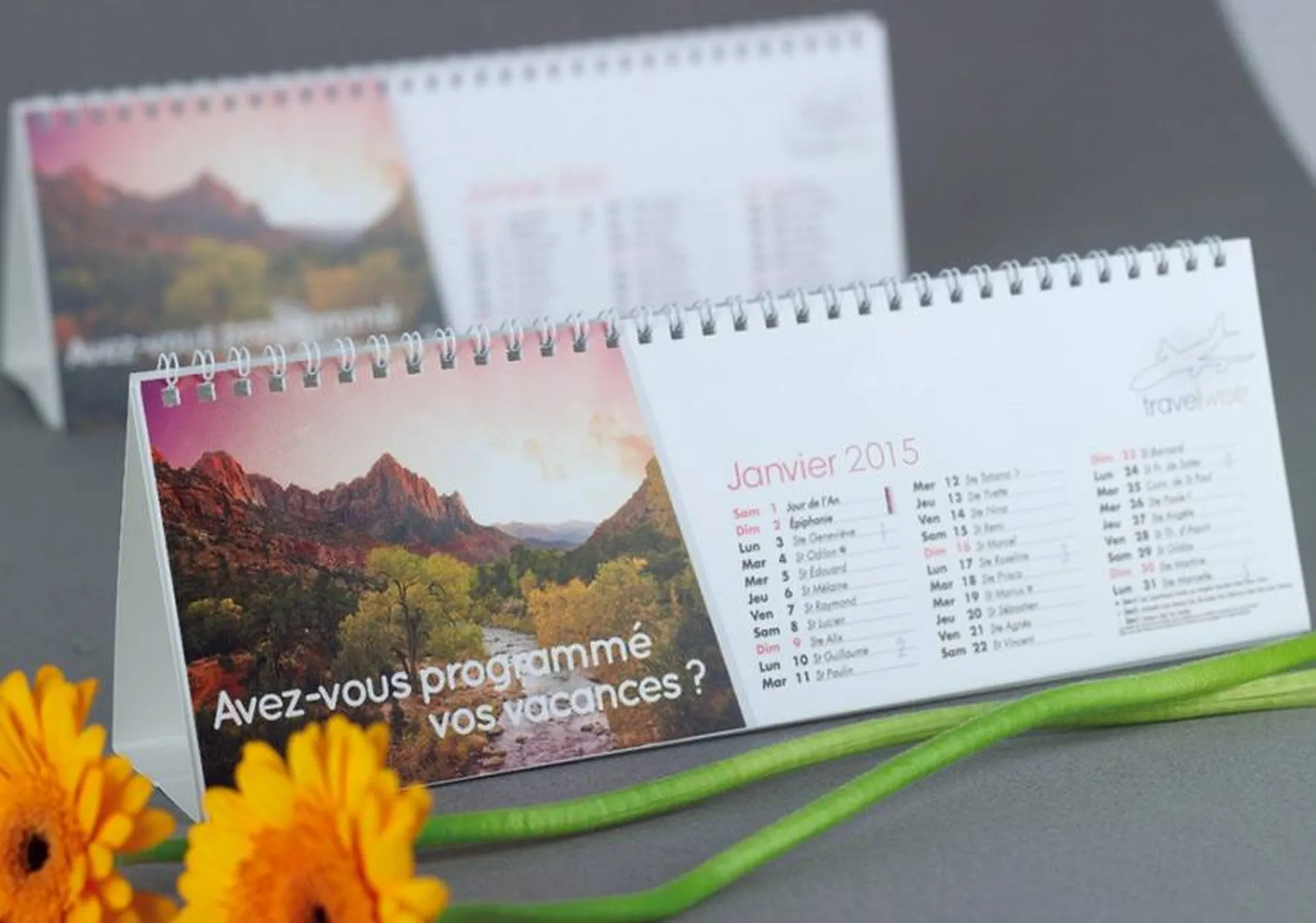 graphiste création graphique et impression de calendrier