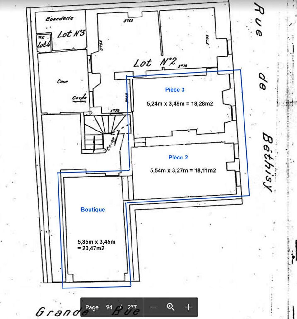 Local commercial Marly Le Roi 58 m2