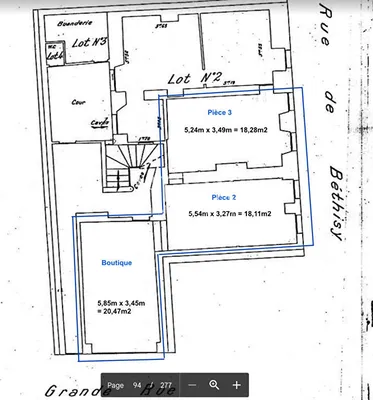 Local commercial Marly Le Roi 58 m2
