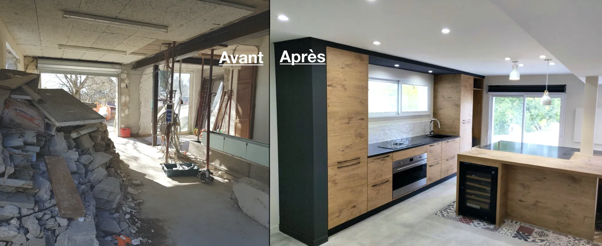 avant-apres-transformation-garage-cuisine-ouverte-ipn-architecte-intérieur