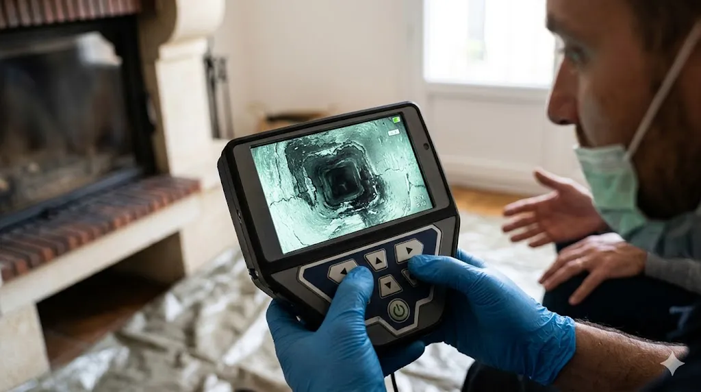 Diagnostic vidéo infrarouge pour l'expertise de conduit de cheminée à Garidech