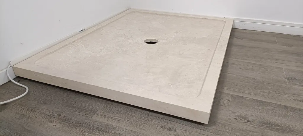 BAC A DOUCHE  - RECEVEUR DE DOUCHE TRAVERTIN BEIGE  120 X 90 X 5 CM 