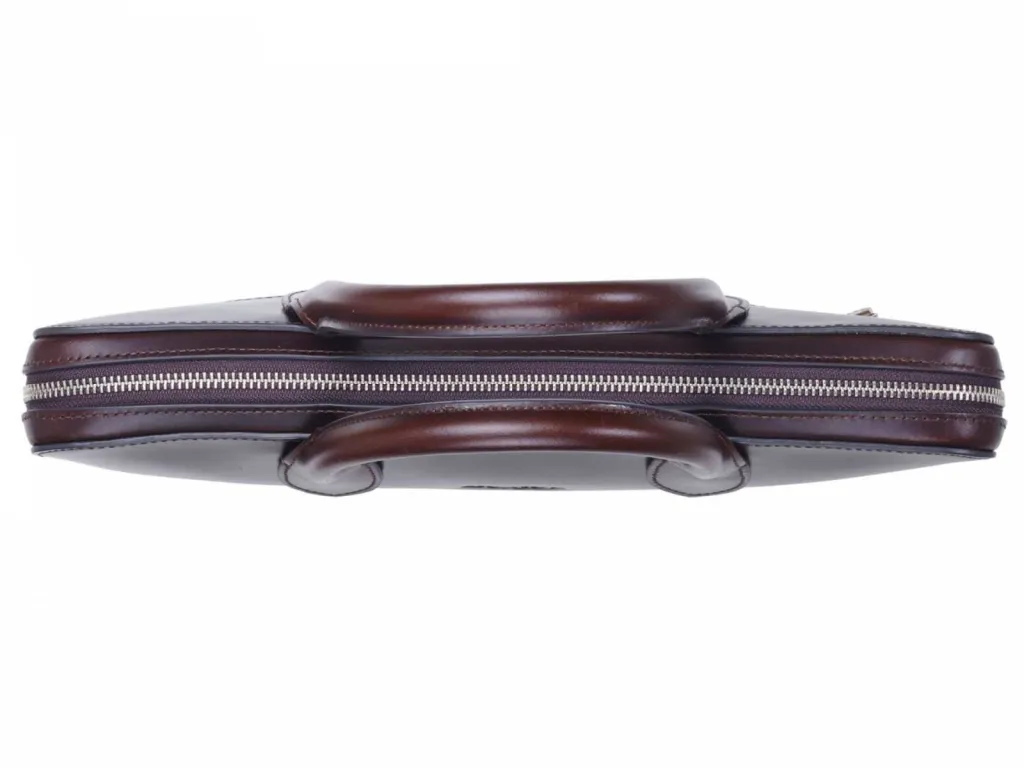 photo maroquinerie, bagagerie Bexley cartable homme cuir bordeaux dessus