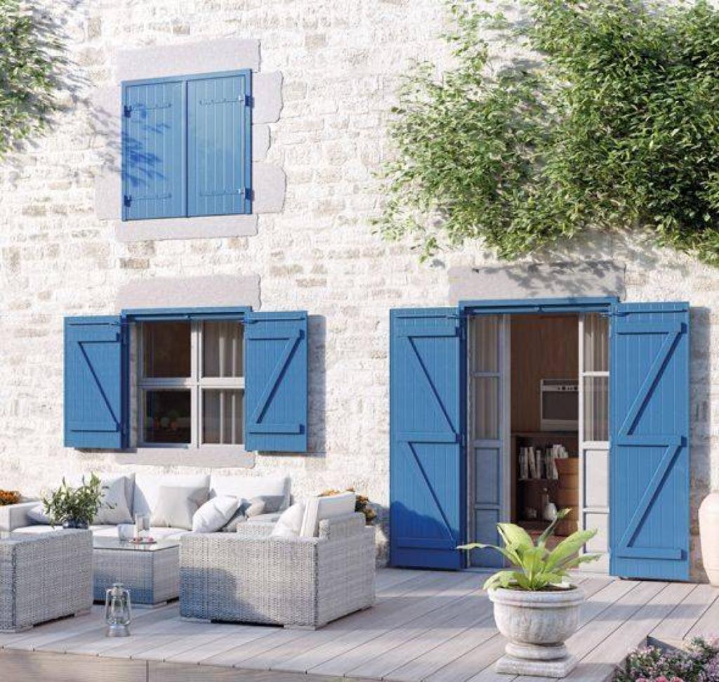 Volets battants en PVC