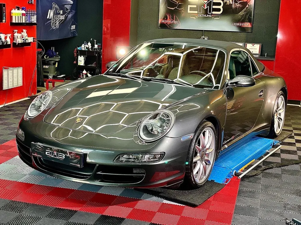 Traitement céramique Lyon Porsche 997 4S cabriolet à Villeurbanne