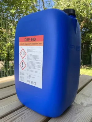 DBP 340 - Produit de dégraissage et désoxydant pour les aciers en inox - Saint-Priest (69) DBP 340 - Produit de dégraissage et désoxydant pour les aciers en inox - Saint-Priest (69)