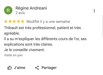 Avis Regine andreani echoppe d'or
