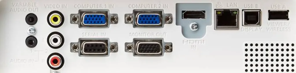 Face arrière Panasonic PT-LB383 Techni scene