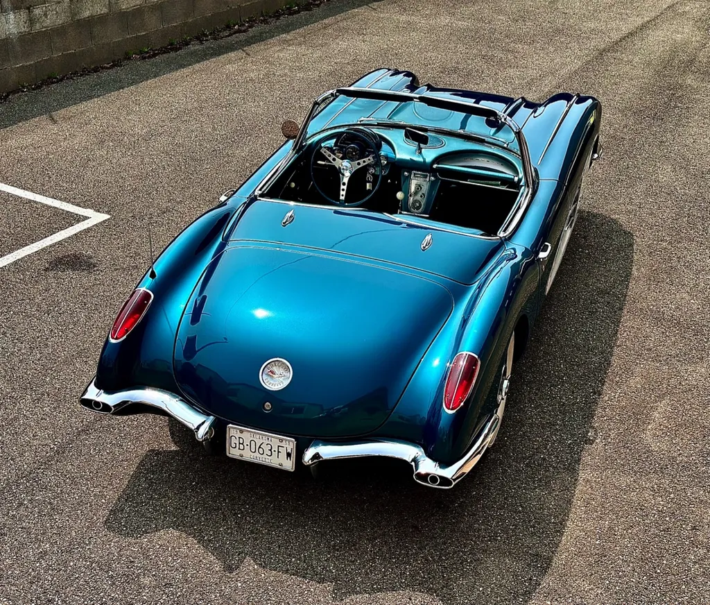 protection carrosserie traitement céramique Gyeon infinite Lyon Chevrolet corvette C1 1959