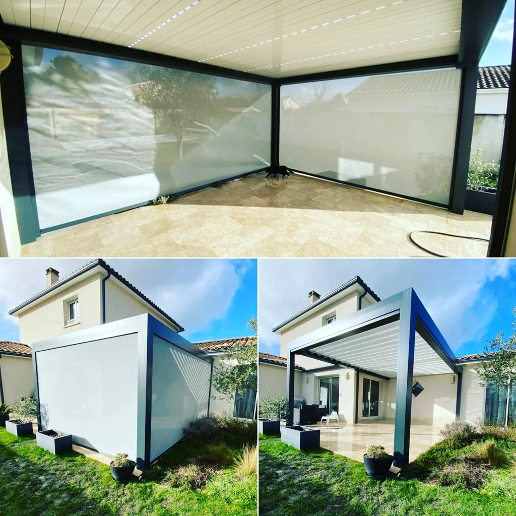 Installation pergola bioclimatique sur Pessac en Gironde