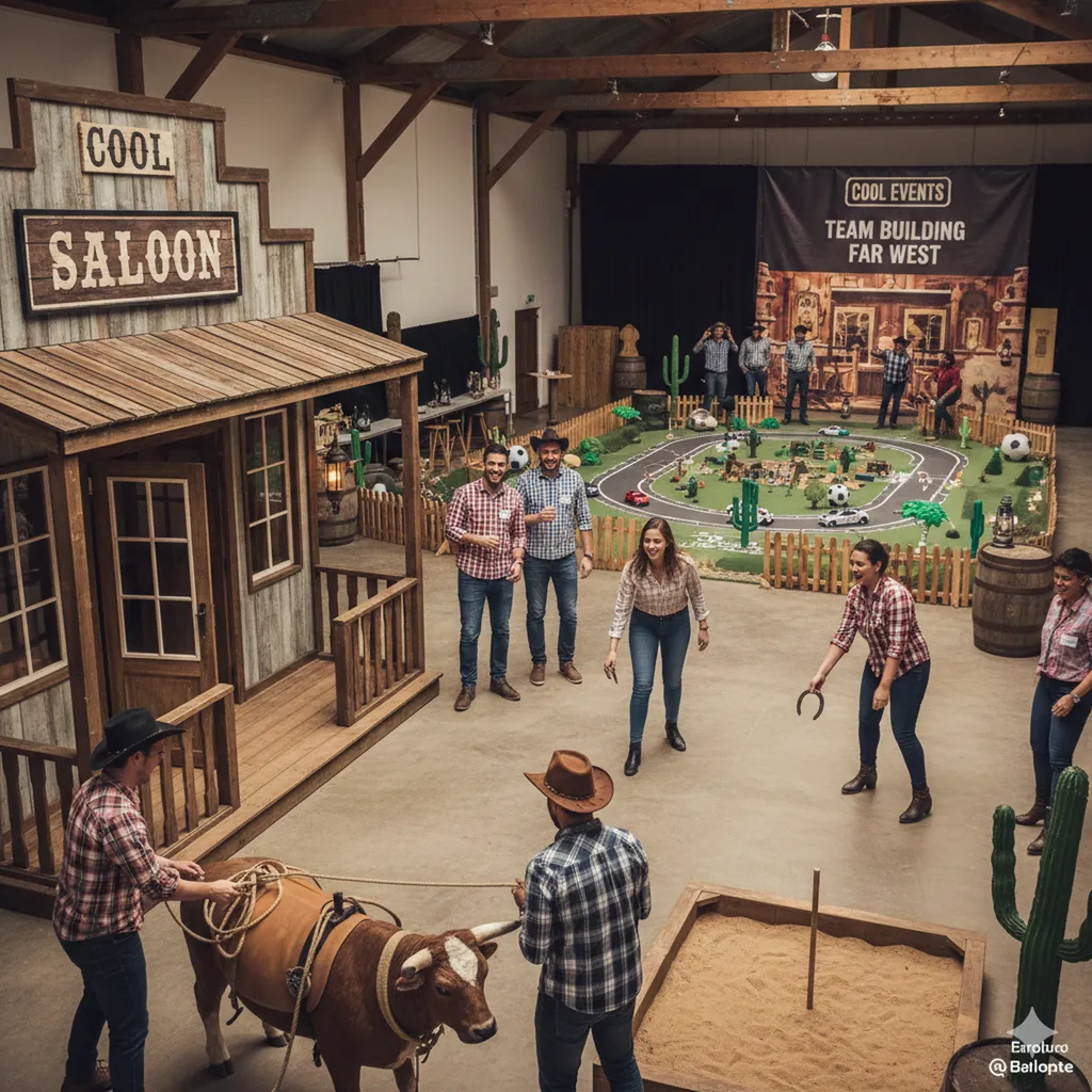 Animation décors western à Toulon