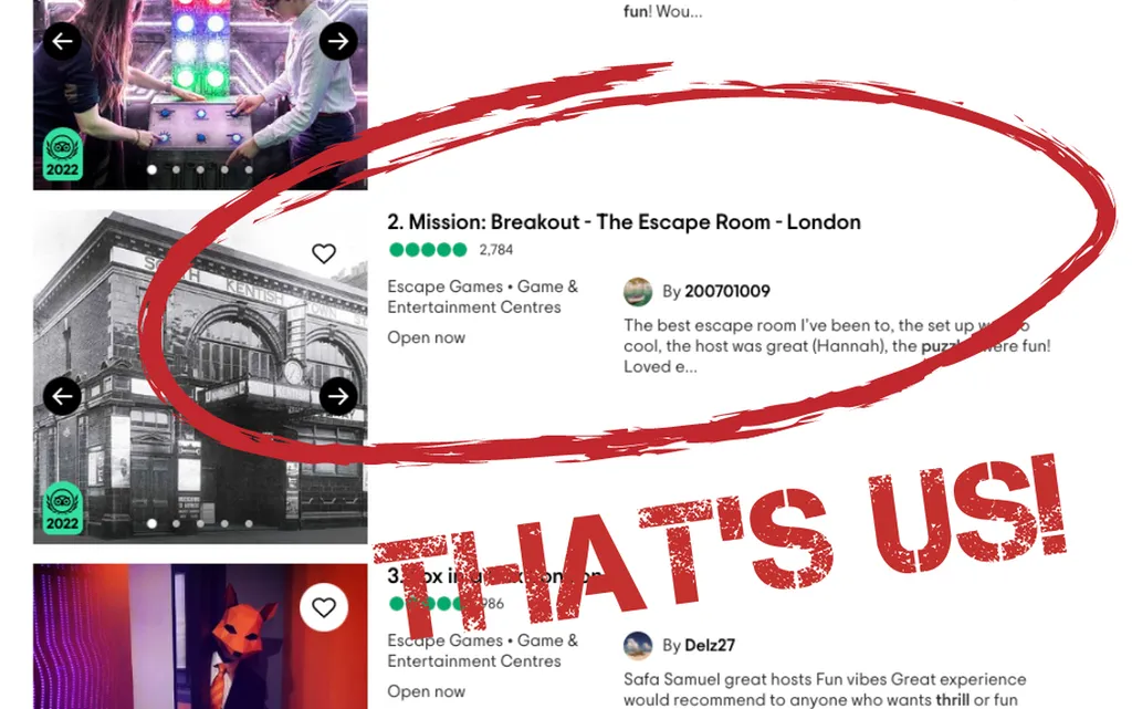 Top escape room in London!