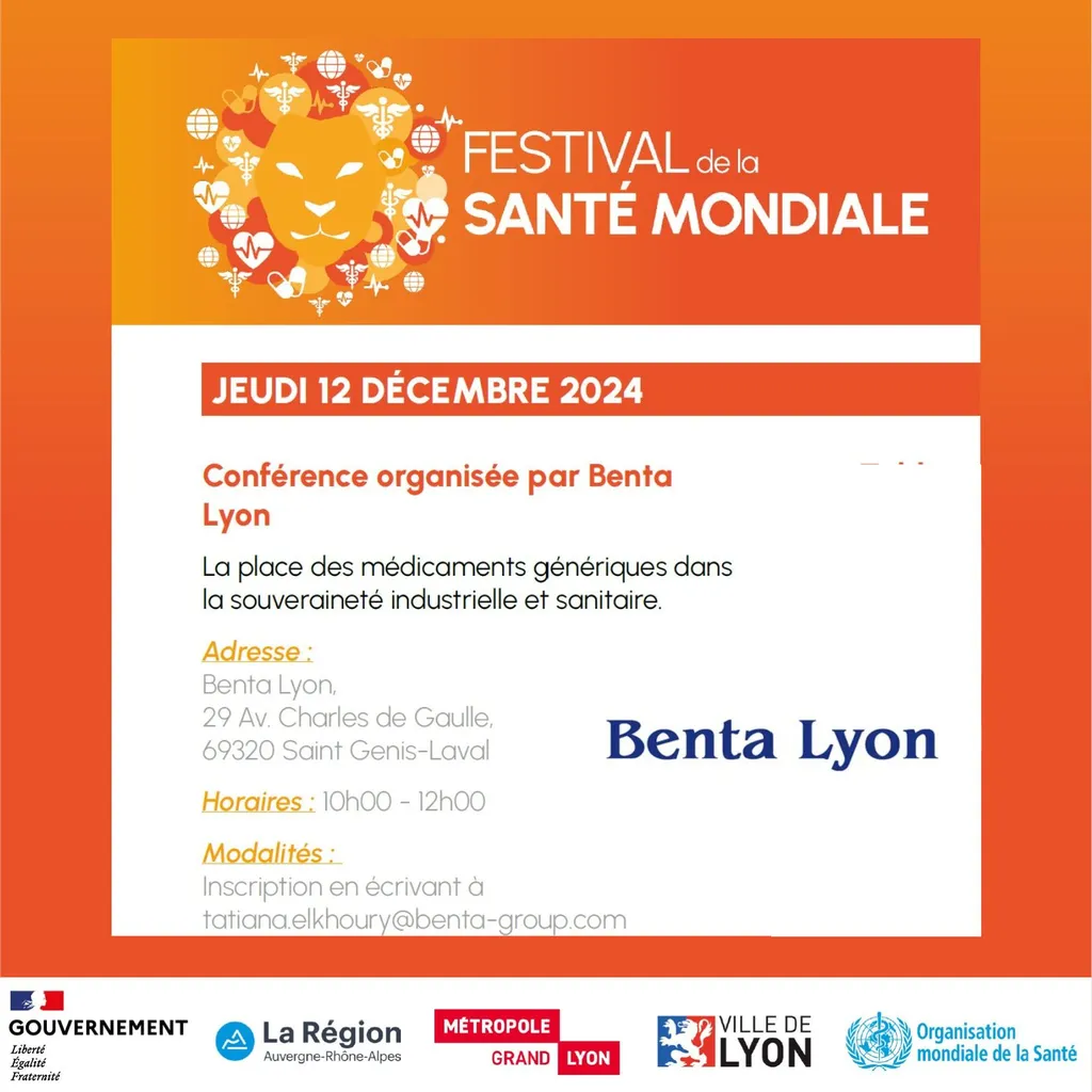 Génériques et souveraineté : conférence ouverte au public chez Benta Lyon le 12 décembre 2024