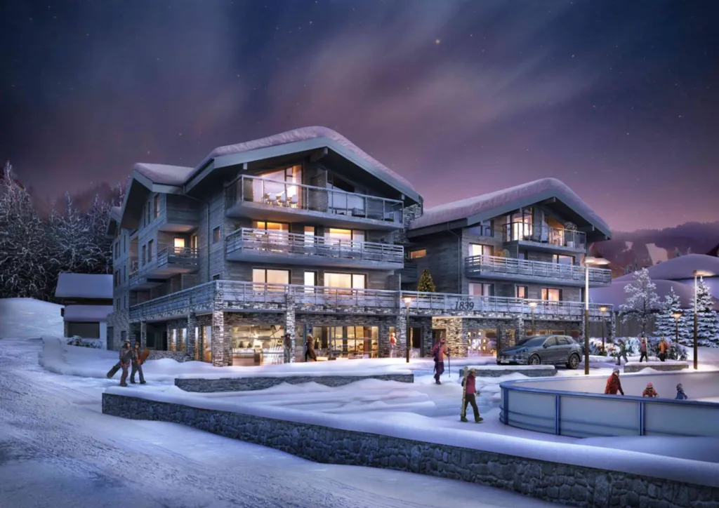 Appartements neufs du T2 au T3 du chalet 1839 aux Gets avec vue sur le Mont-Chéry