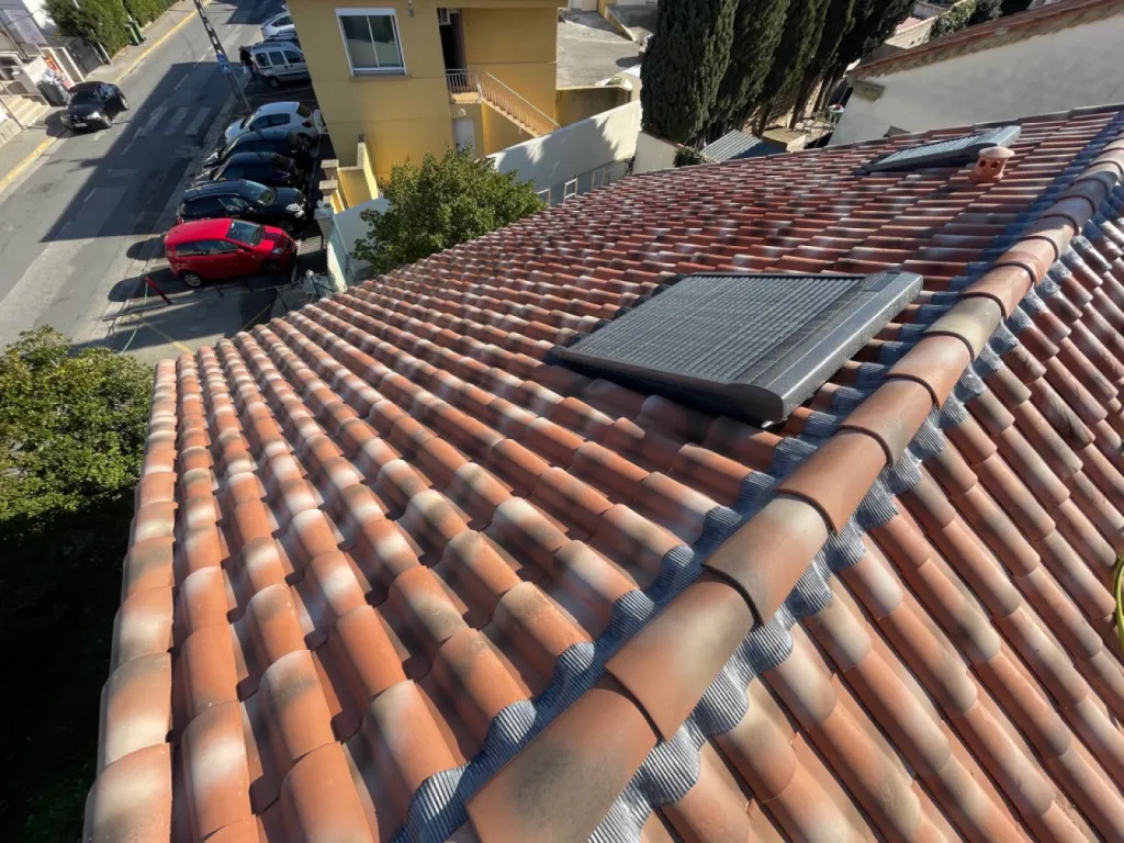 chantier de changement de toiture fini sur chateauneuf les martigues