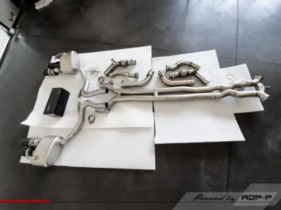 Akrapovic Titanium exhaust Porsche Panamera Turbo 971 4.0 V8 Bi-Turbo 550cv | ADP Performance Marseille